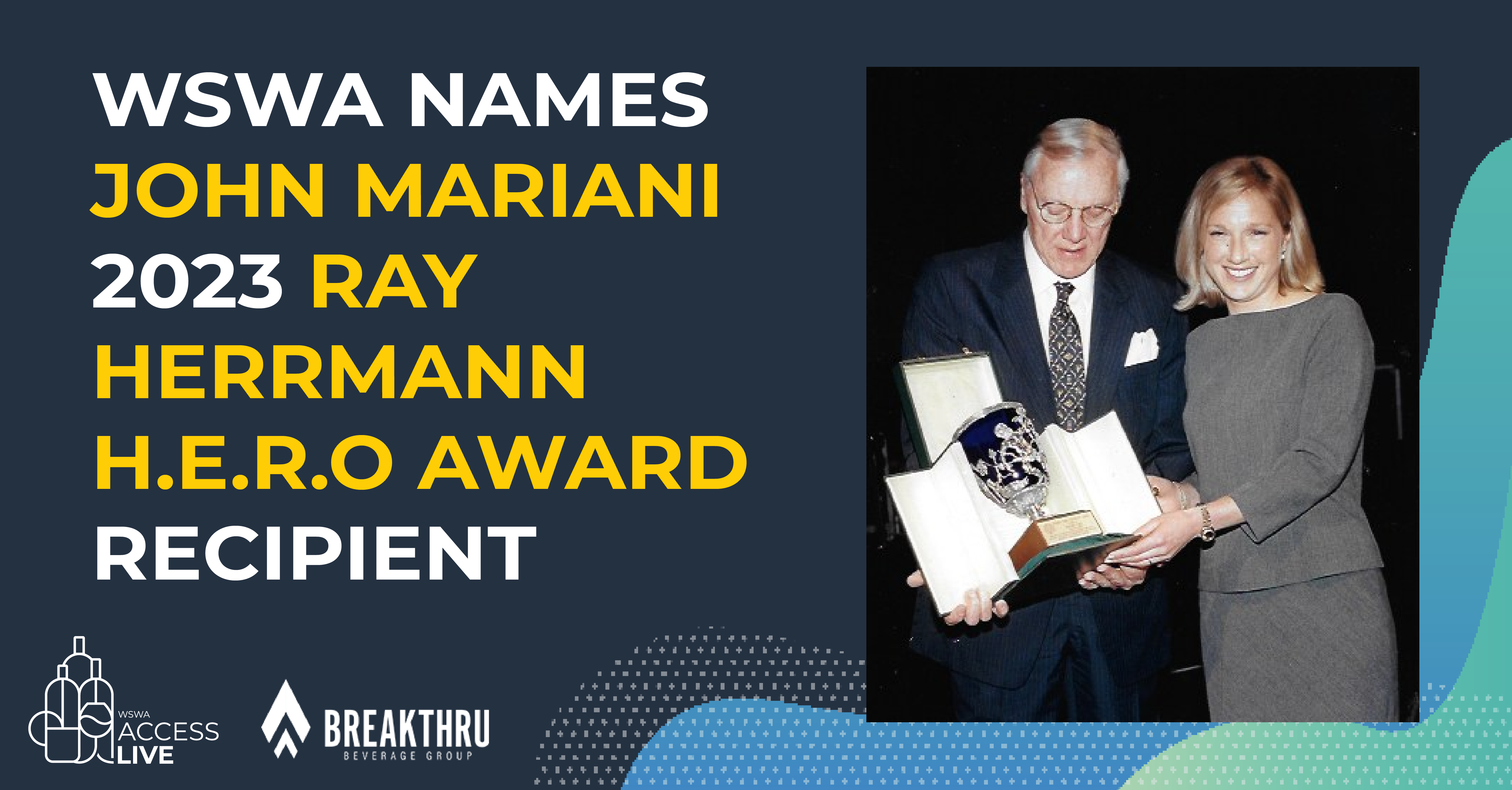 Dr. John Mariani HERO Award Winner