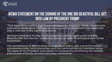WSWA Statement OBBBA